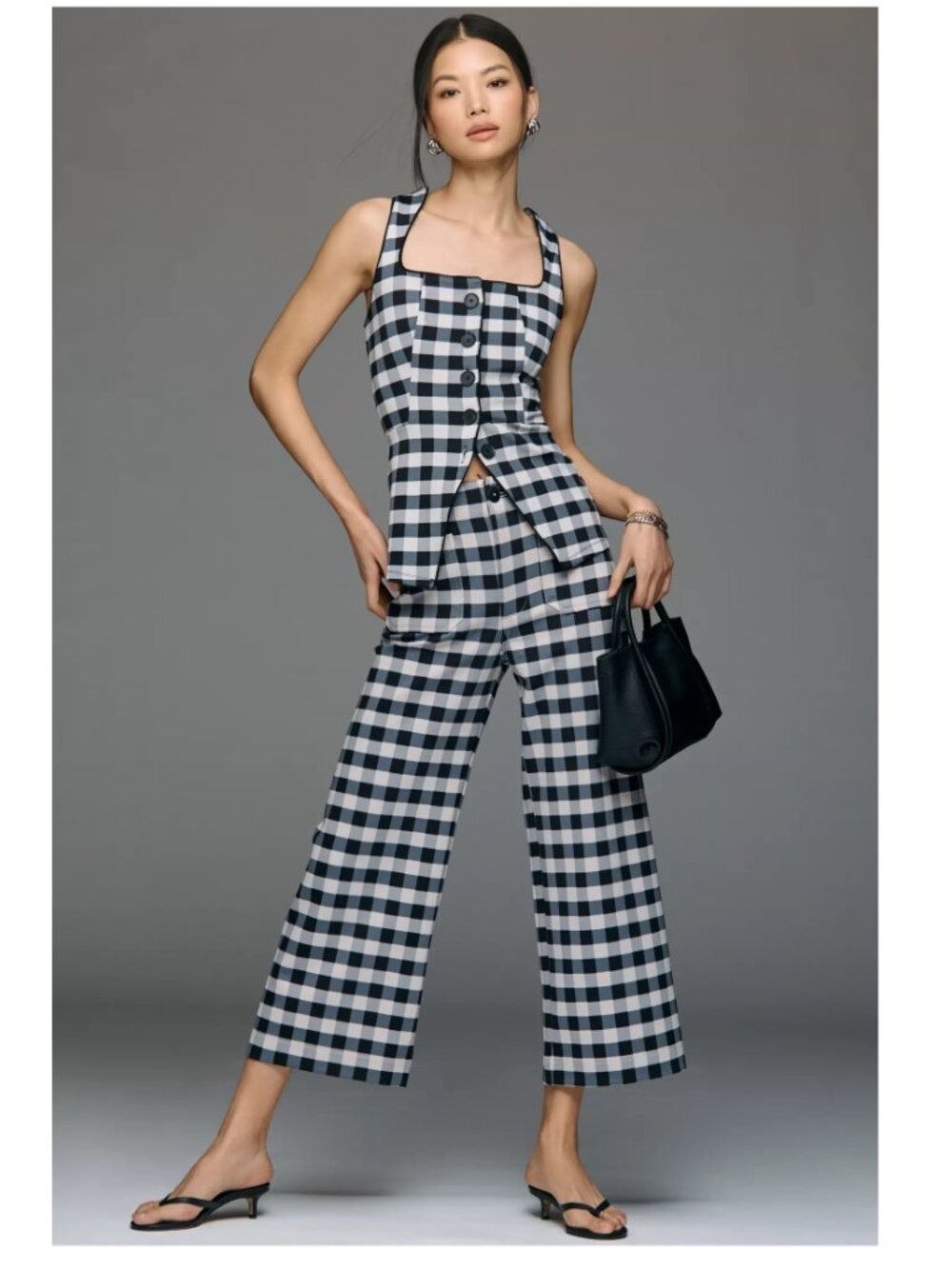 Anthropologie Maeve Colette Knit High-Rise Wide-Leg Cropped Pants 29 NEW